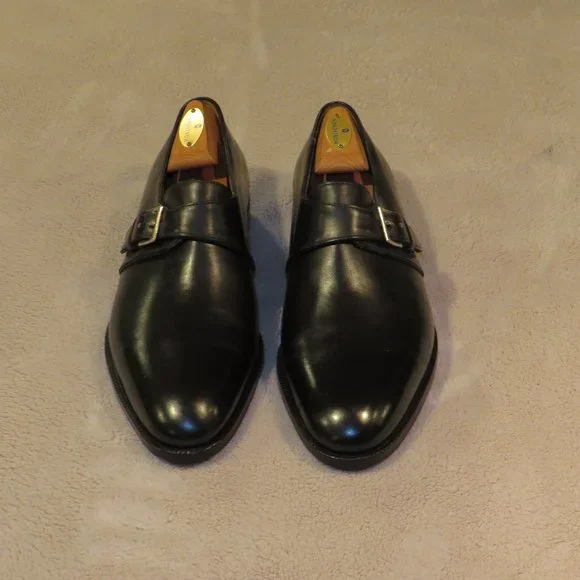 靴 John Lobb Matta Black Monk Strap shoes John Lobb Black Calf Monk Strap Shoe - Dress Shoes - Compare